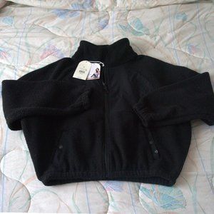 Blogilates x Target Campfire Fleece Jacket Size M Black New with Tags